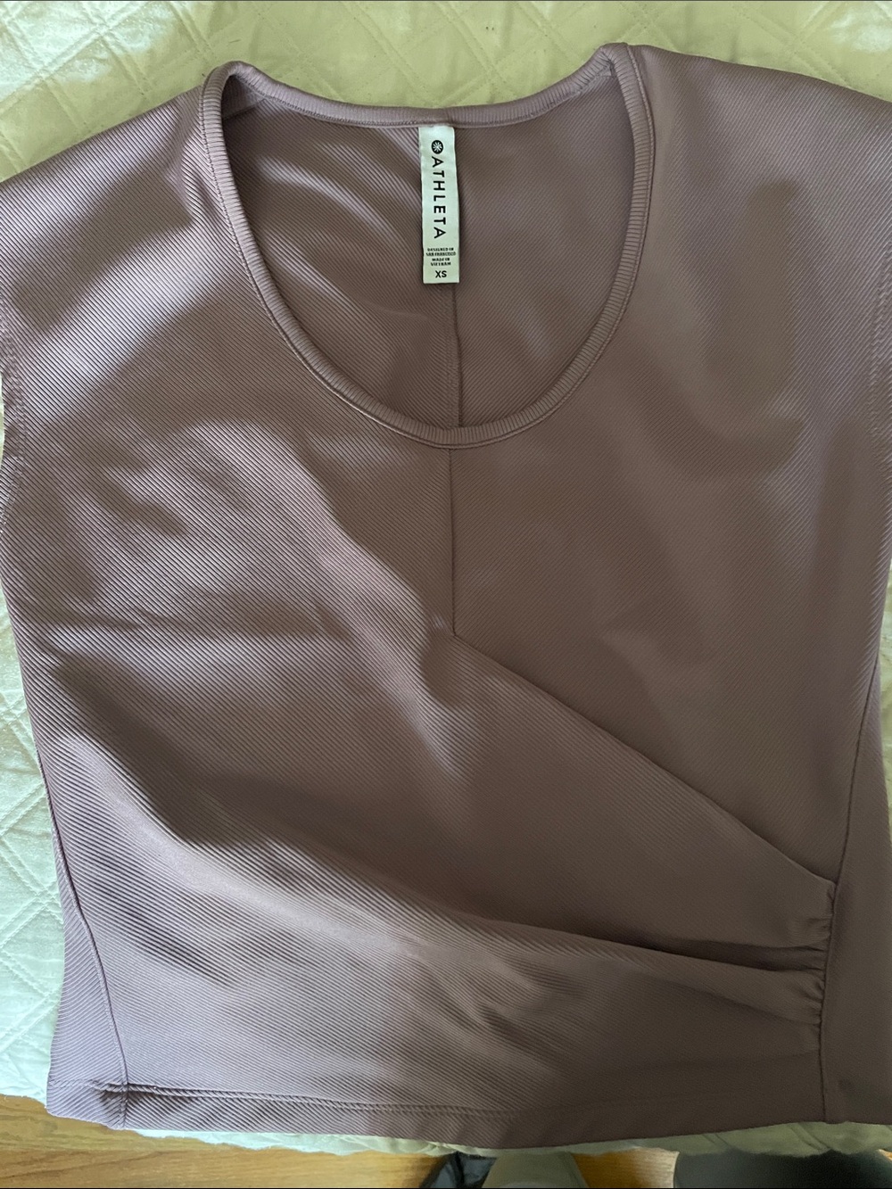 Athleta Mauve Short Sleeve Active Tee